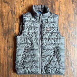 Boys Abercrombie and Fitch Puffer Vest XS 8 gray (J5)